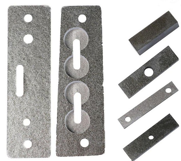 3D-formed mica component for industrial furnace door insulation