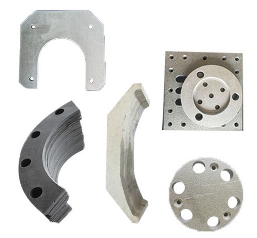 Automatic stamped mica parts for EV battery thermal barriers